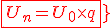 \red{\fbox{U_n=U_0\times{q^n}}}